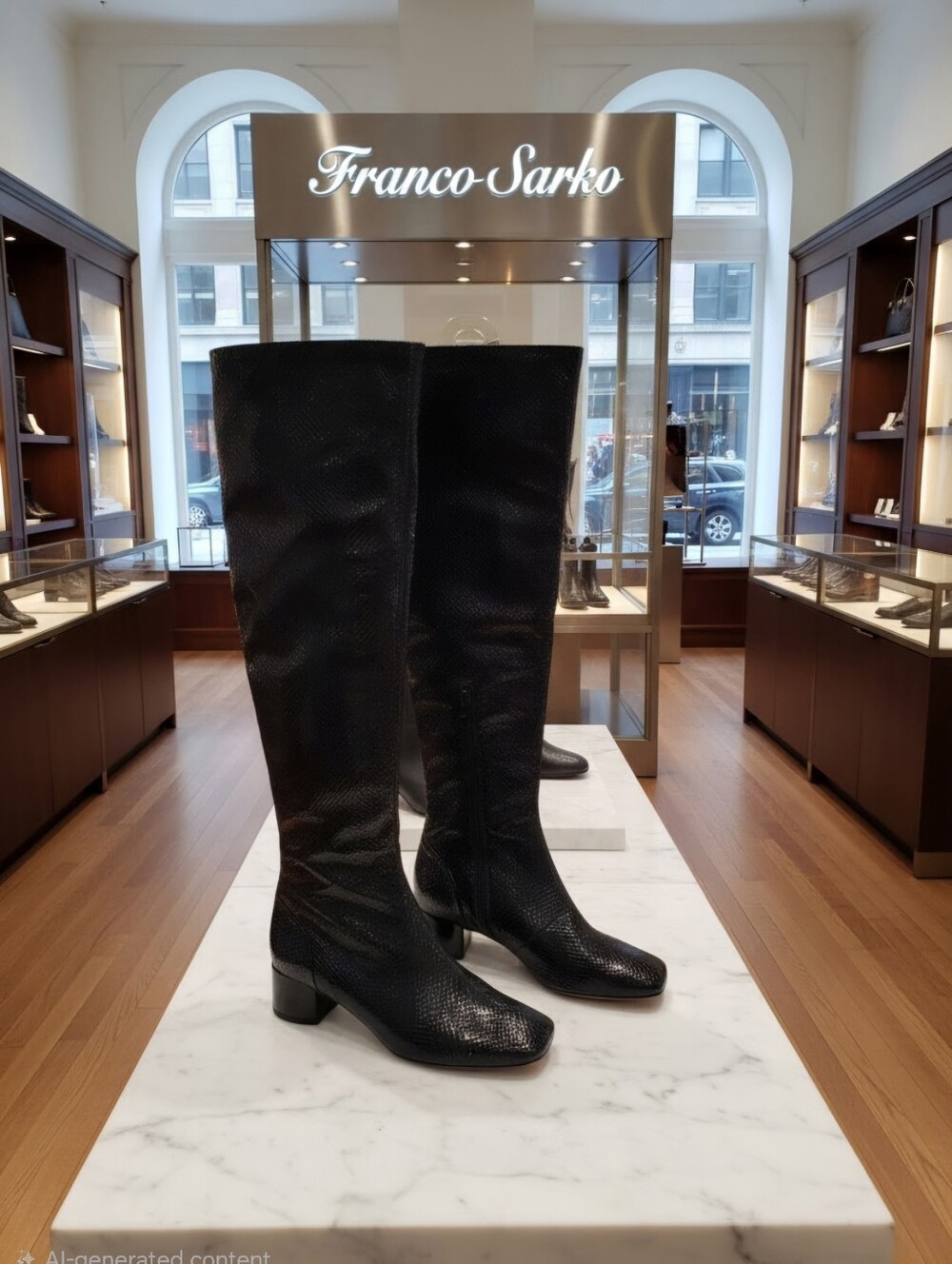 FRANCO SARTO NOVARA OVER KNEE BOOTS WOMEN'S SZ 6 M NWOB $180